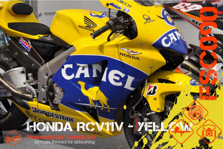 Boxart Honda RCV11V Yellow  Fire Scale Colors