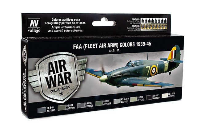 Boxart FAA (Fleet Air Arm) Colors 1939-1945 71.147 Vallejo Model Air