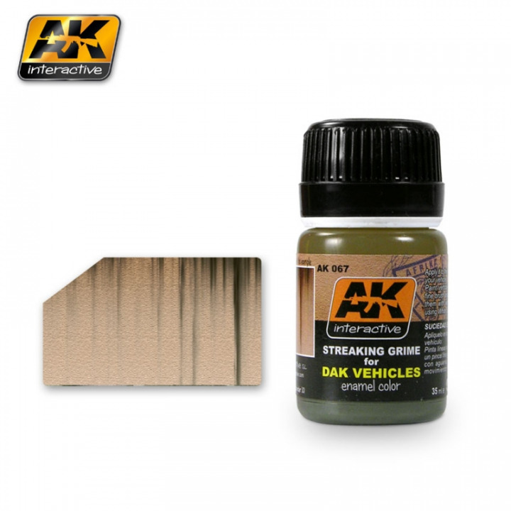 Boxart Streaking Grime for DAK Vehicles AK 067 AK Interactive