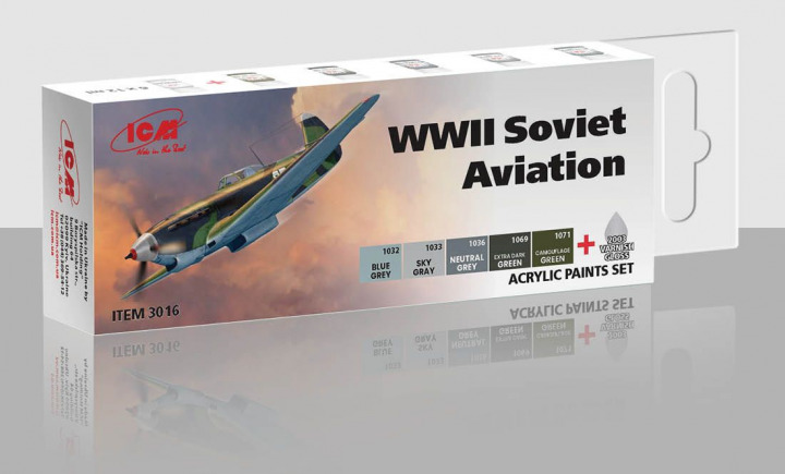 Boxart WWII Soviet aviation  ICM