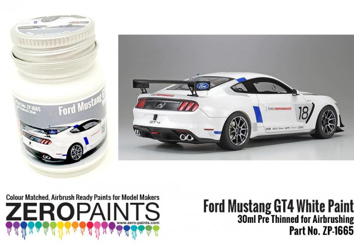 Boxart Ford Mustang GT4 White  Zero Paints