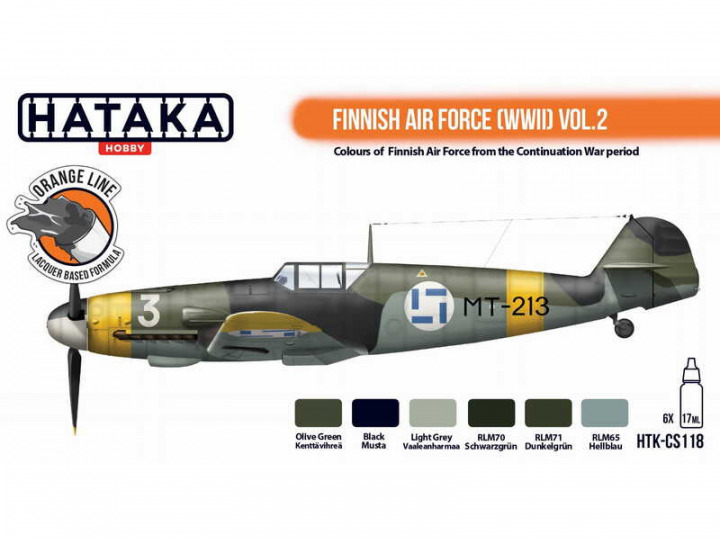 Boxart Finnish Air Force (WWII) Vol.2 HTK-CS118 Hataka Hobby Orange Line Boxart Finnish Air Force (WWII) Vol.2 HTK-CS118 Hataka Hobby Orange Line