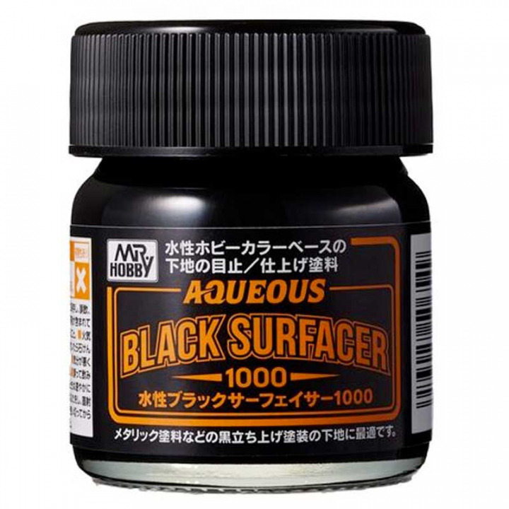 Boxart Aqueous Black Surfacer 1000 HSF-03 Mr. Aqueous Hobby Color