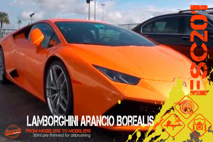 Boxart Arancio Borealis Lamborghini  Fire Scale Colors